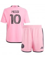 Inter Miami Lionel Messi #10 Domácí dres pro děti 2024-25 Krátký Rukáv (+ trenýrky)